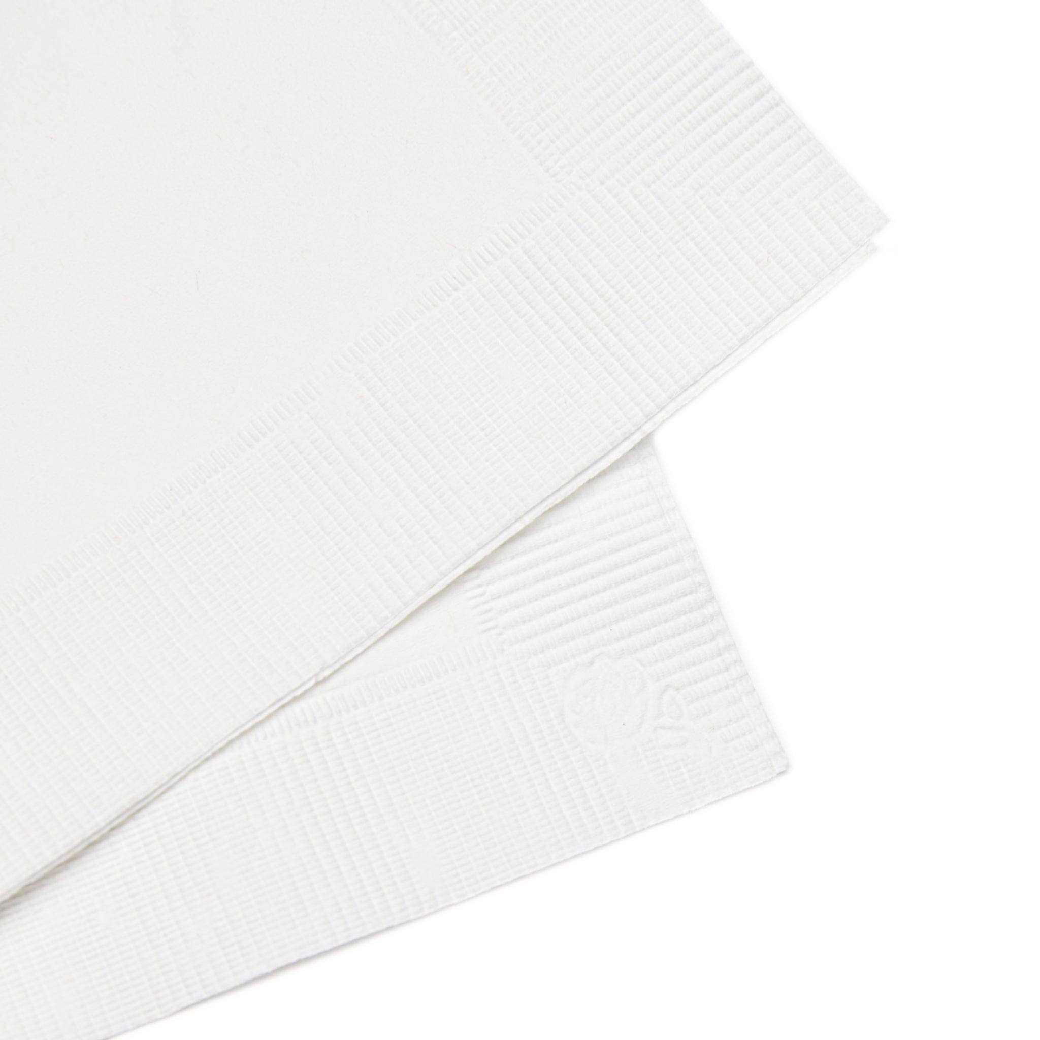 Custom White Coined Napkins — Personalized Printed Party Napkin