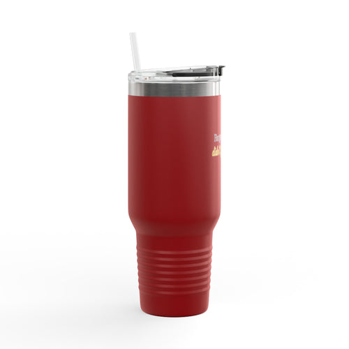 40oz Insulated Travel Mug – "Forgot my keys, don’t forget this"