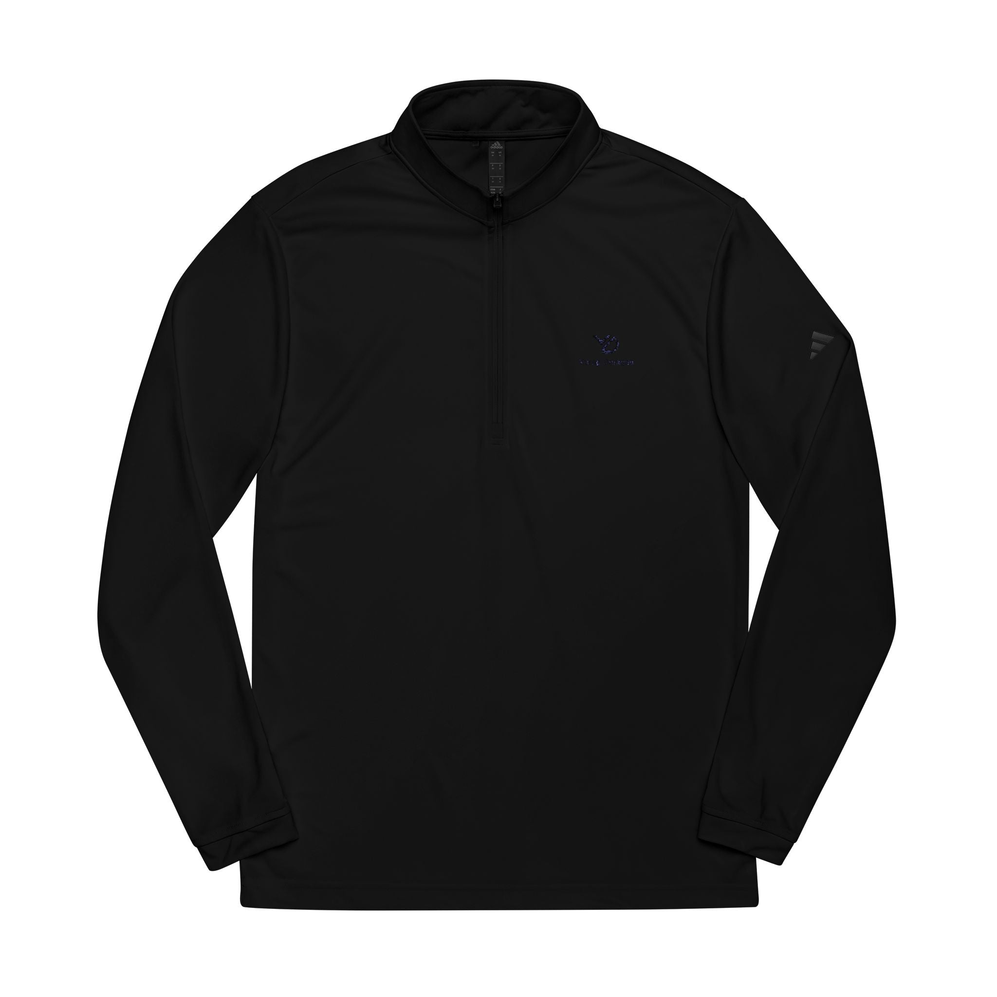 Embroidered Adidas I Yurap Design Quarter-Zip Pullover — Lightweight Athletic Golf Top