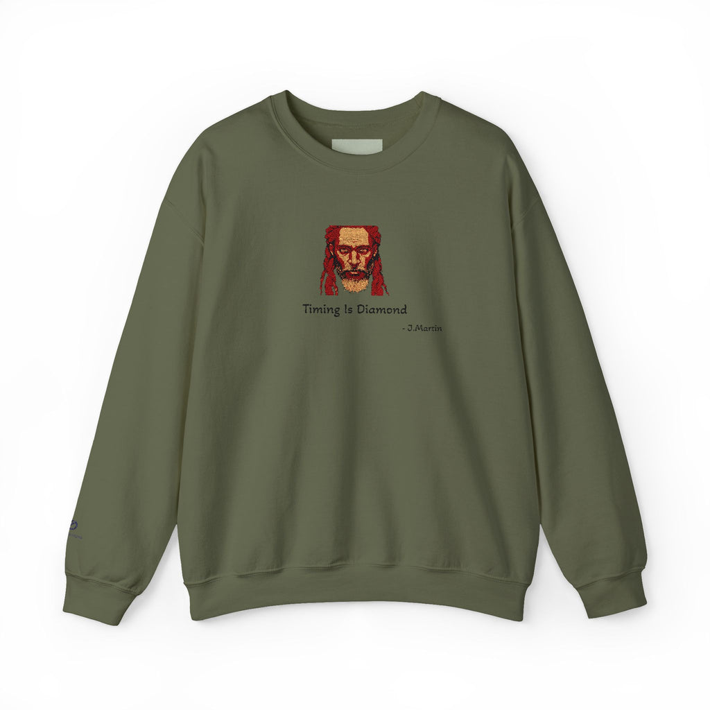Yurap Designs Sweatshirt — 'Timing Is Diamond' 1000 Year old Wizard
