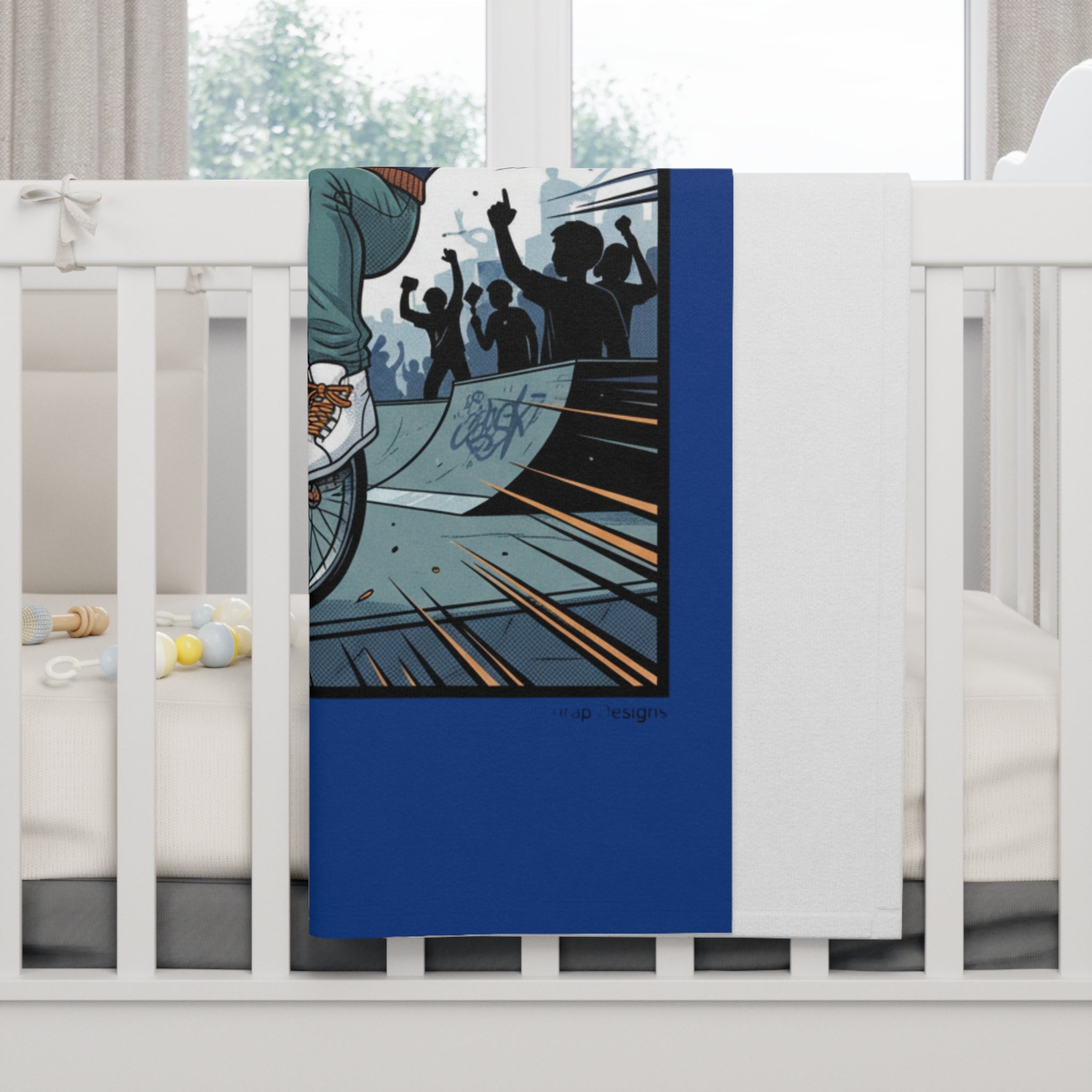 Chunka Bear BMX Baby Blanket – Soft Fleece Infant Throw l Yurap Designs