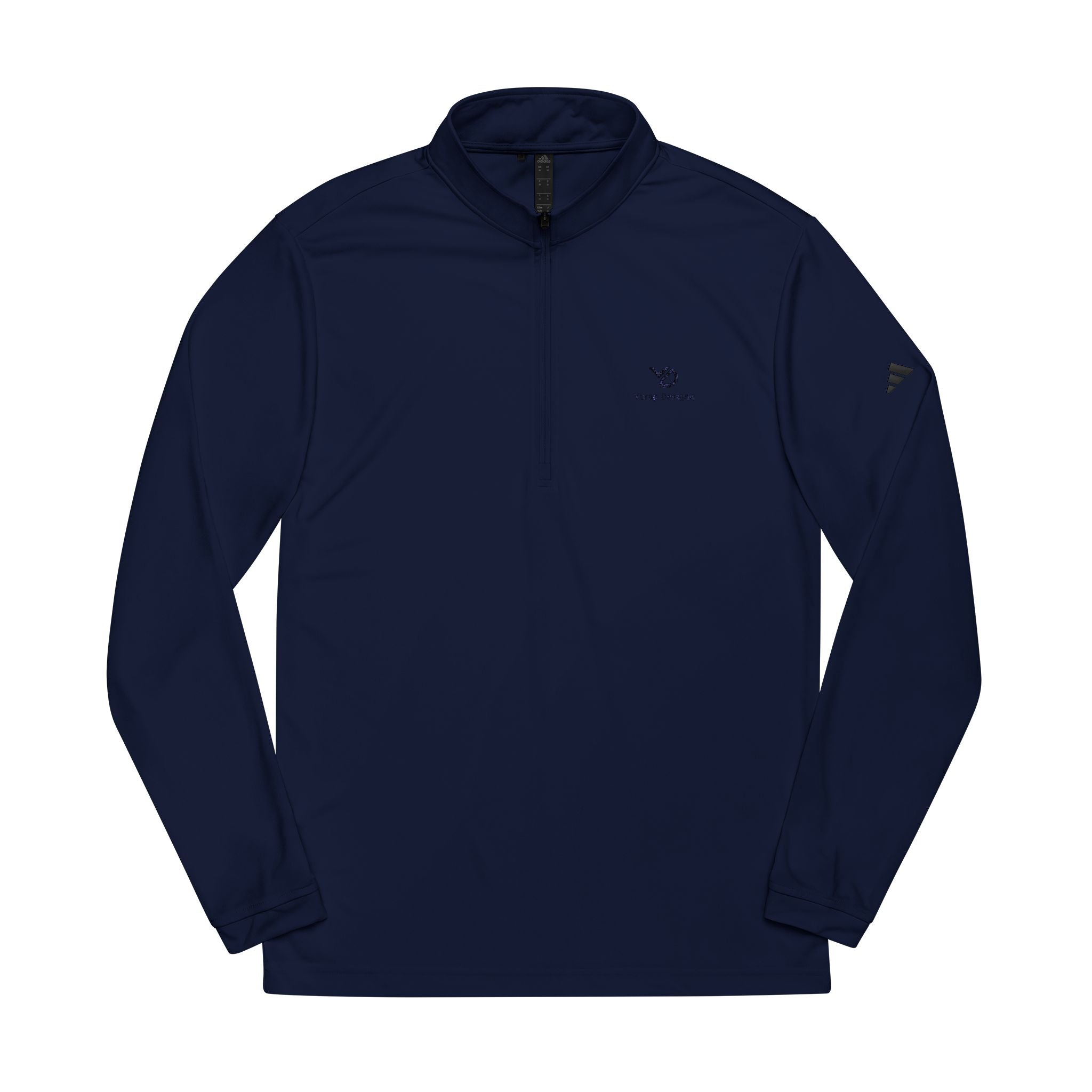 Embroidered Adidas I Yurap Design Quarter-Zip Pullover — Lightweight Athletic Golf Top