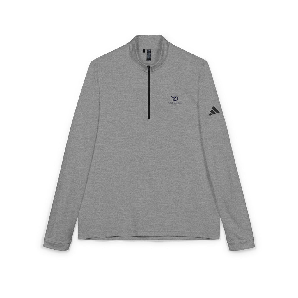 Embroidered Adidas I Yurap Design Quarter-Zip Pullover — Lightweight Athletic Golf Top
