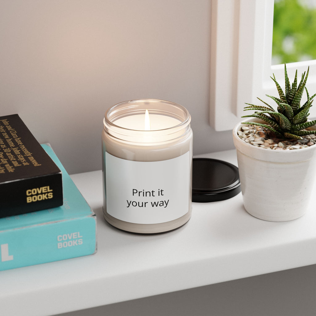 9oz Scented Soy Candles— Customizable "Print It Your Way" Label