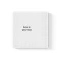 Custom White Coined Napkins — Personalized Printed Party Napkin