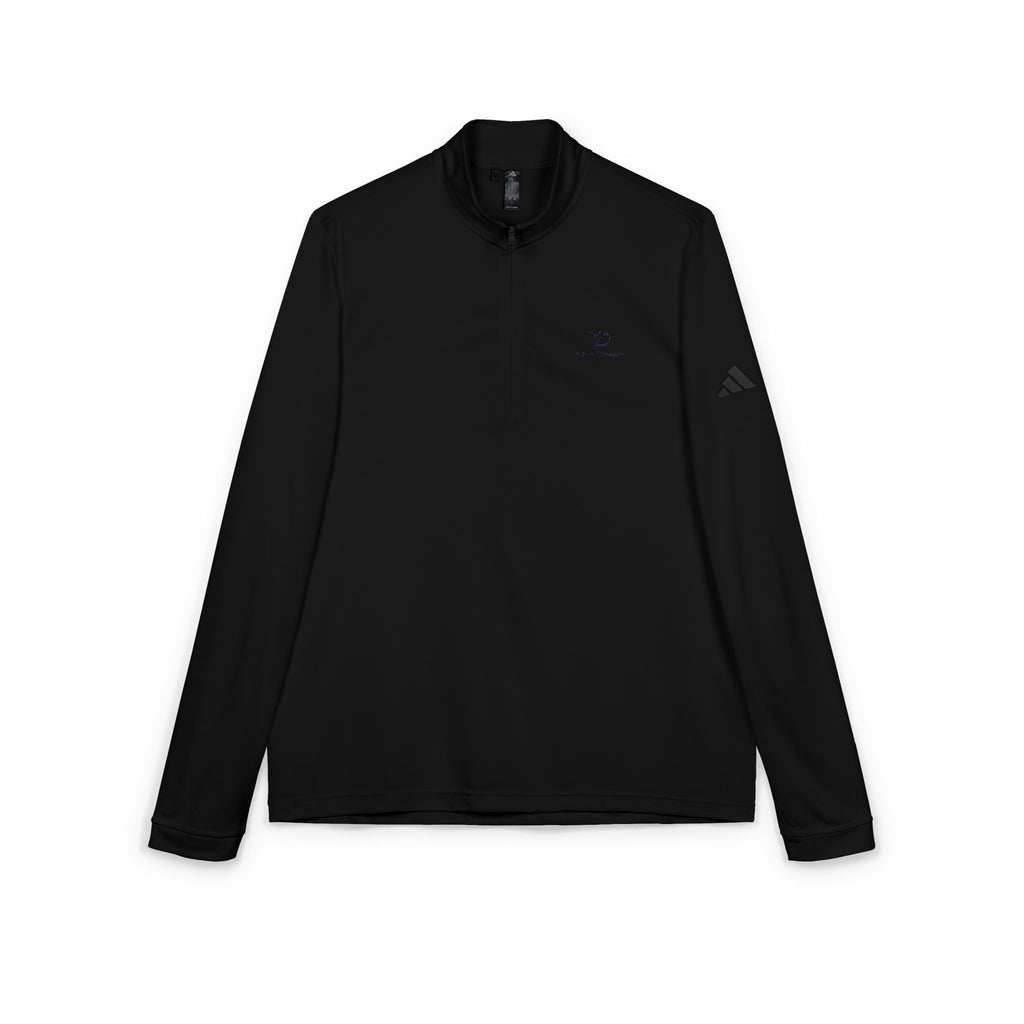 Embroidered Adidas I Yurap Design Quarter-Zip Pullover — Lightweight Athletic Golf Top