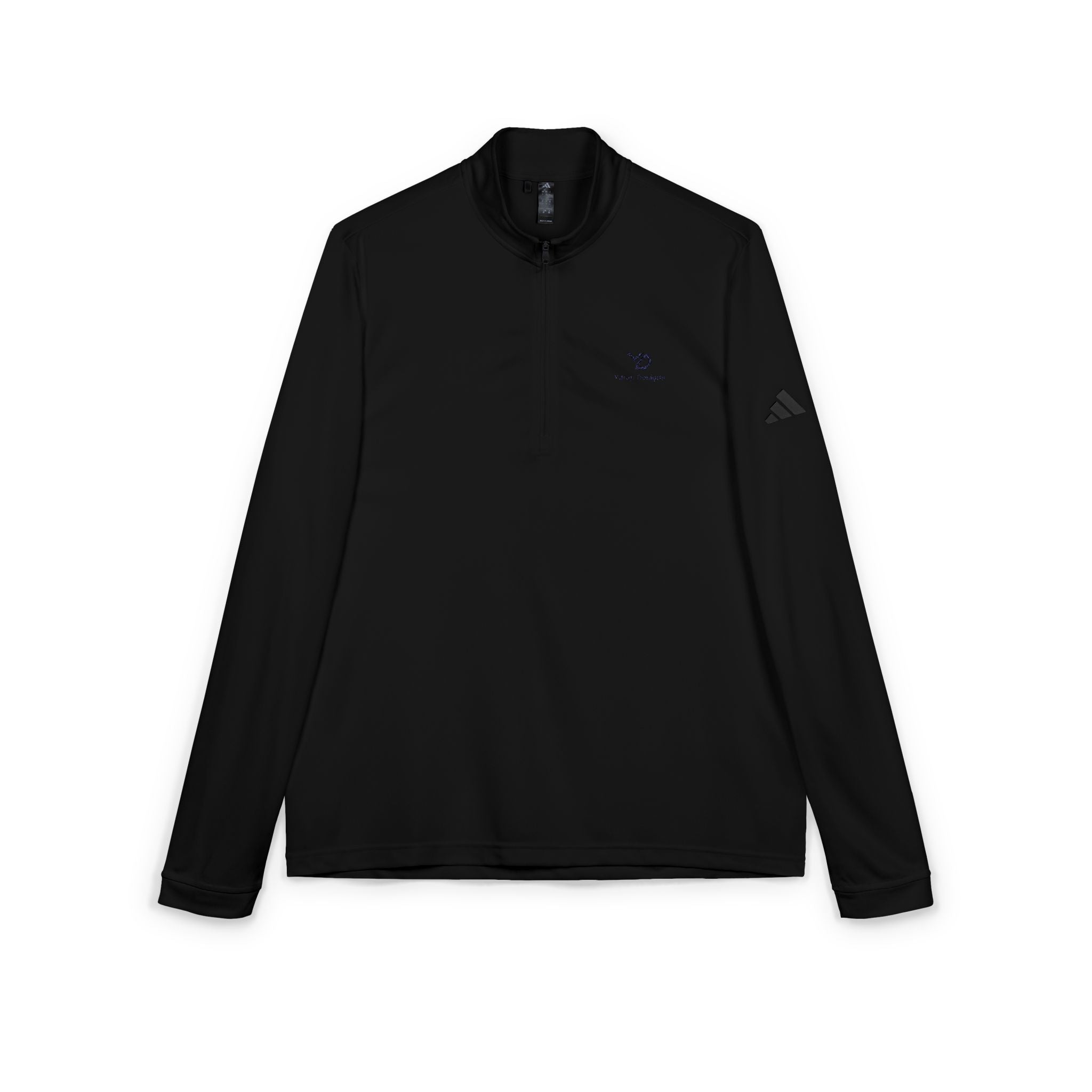 Embroidered Adidas I Yurap Design Quarter-Zip Pullover — Lightweight Athletic Golf Top