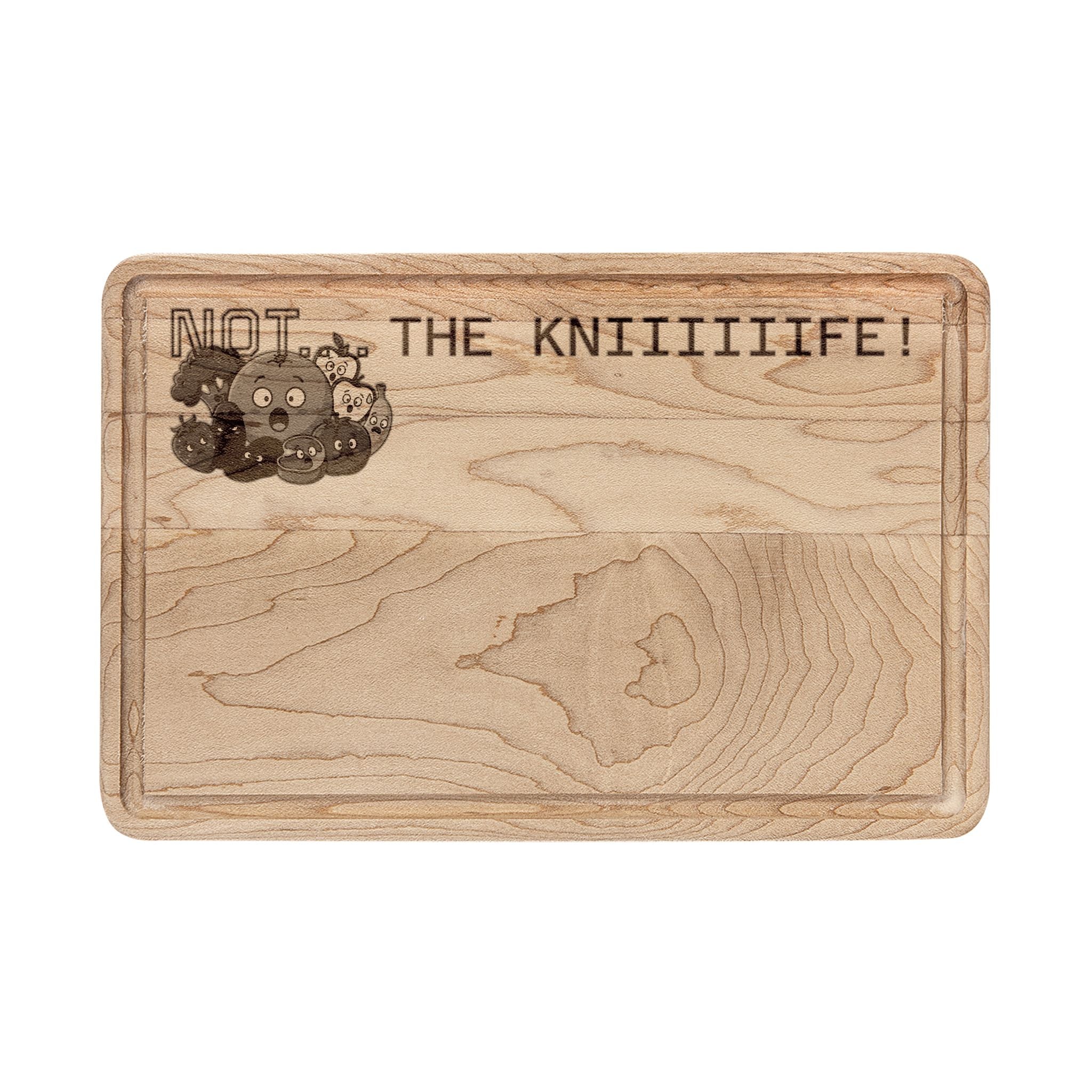 Custom Engraved Wooden Cutting Board —  'NOT...THE KNEEEEEIFE!'