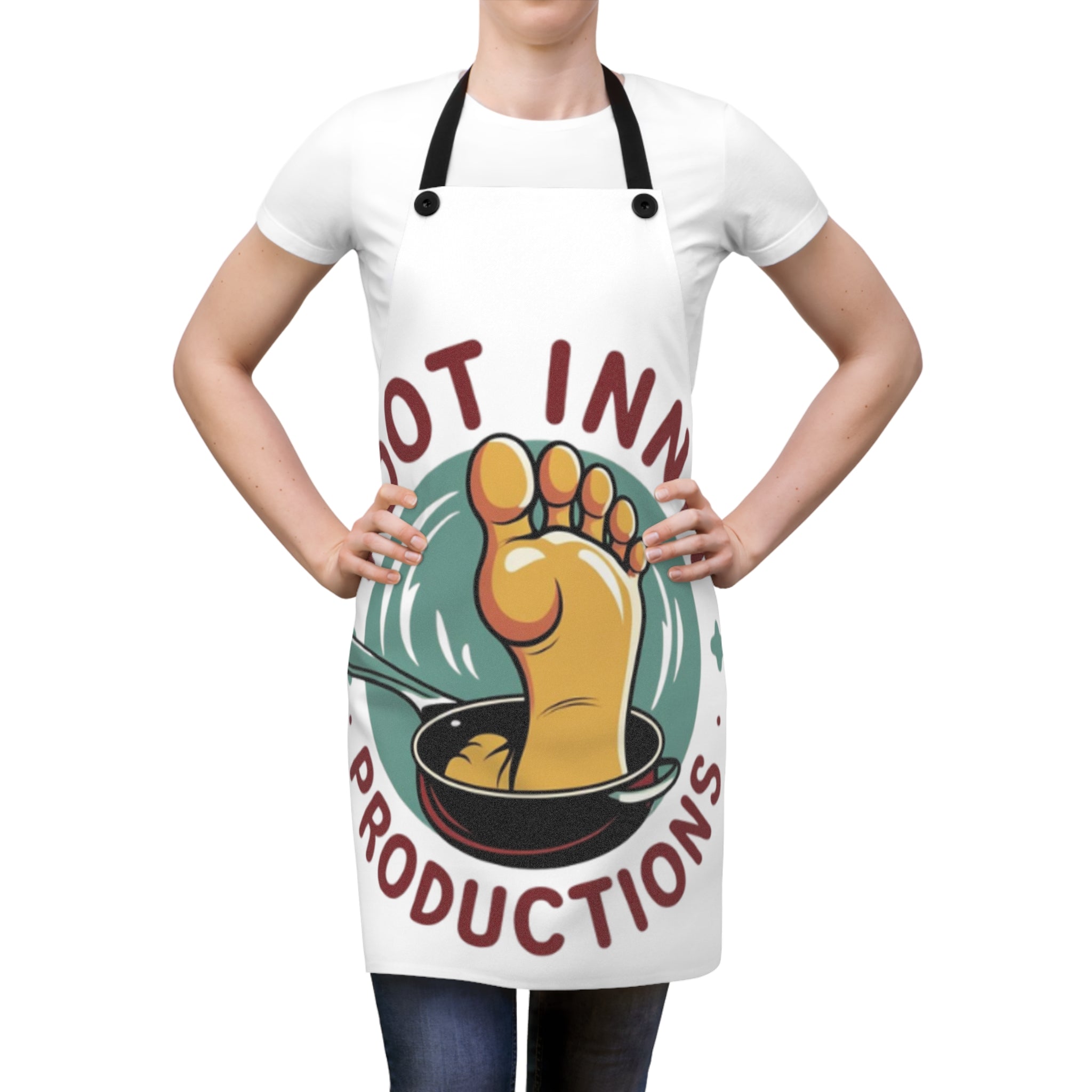 Apron — 'Foot Innit Productions' Funny Chef l Yurap Designs