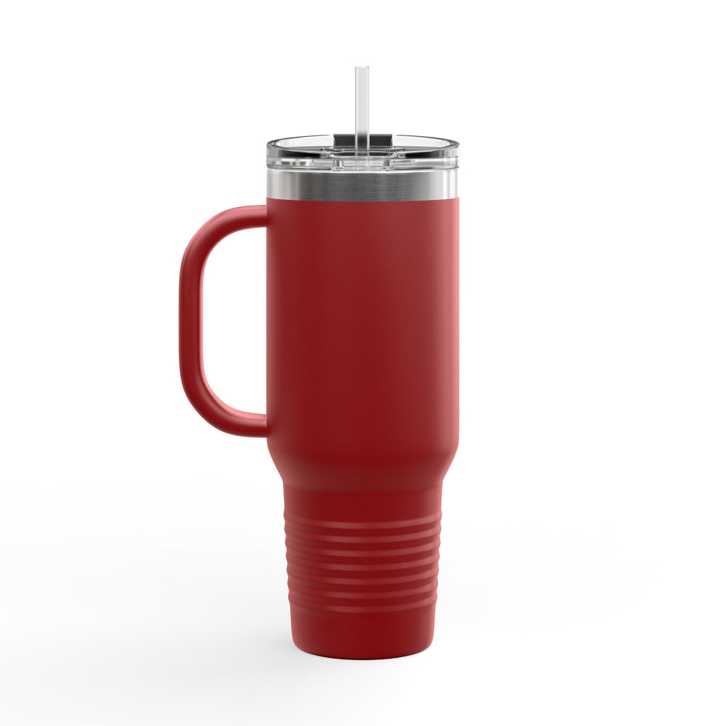 40oz Insulated Travel Mug – "Forgot my keys, don’t forget this"