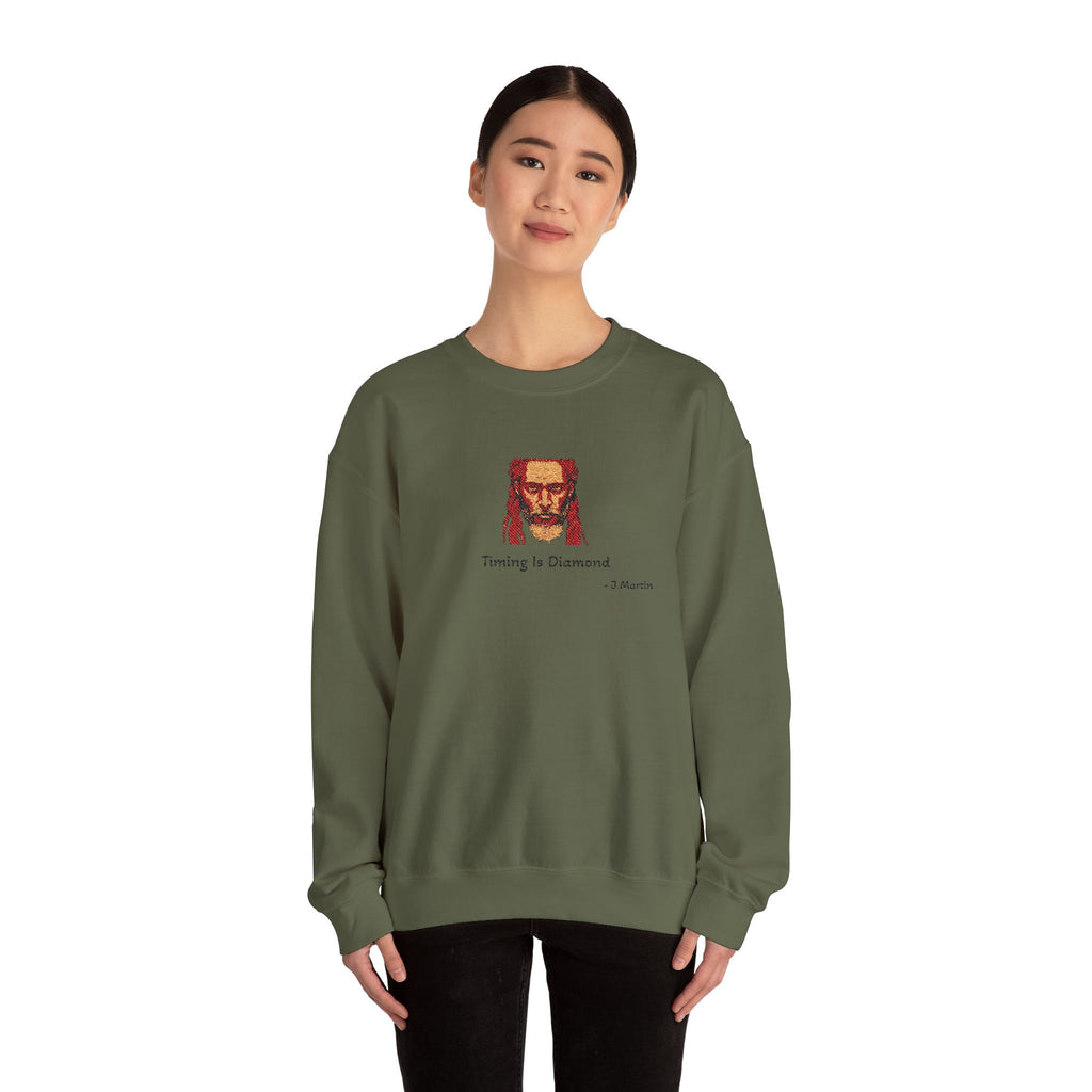 Yurap Designs Sweatshirt — 'Timing Is Diamond' 1000 Year old Wizard