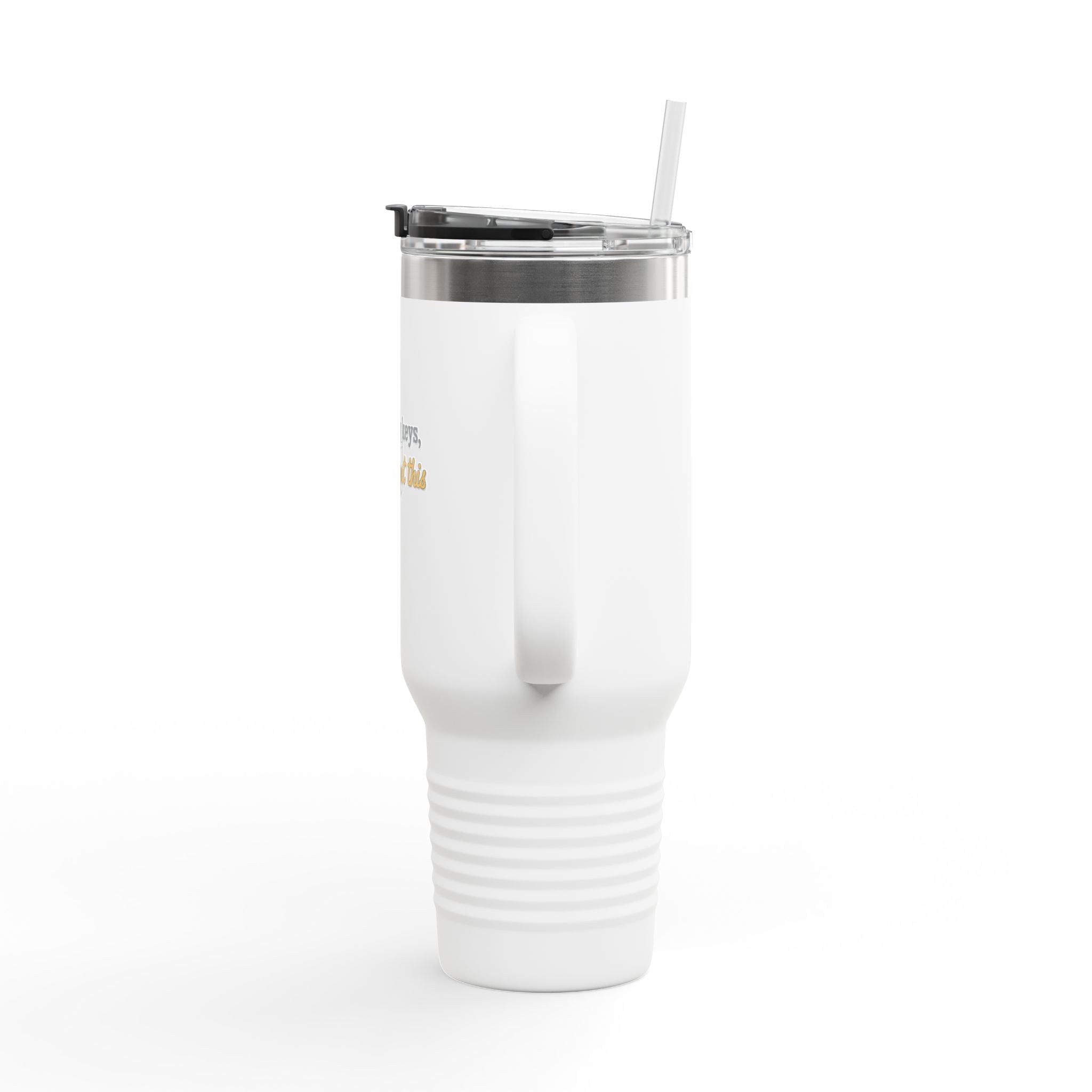 40oz Insulated Travel Mug – "Forgot my keys, don’t forget this"