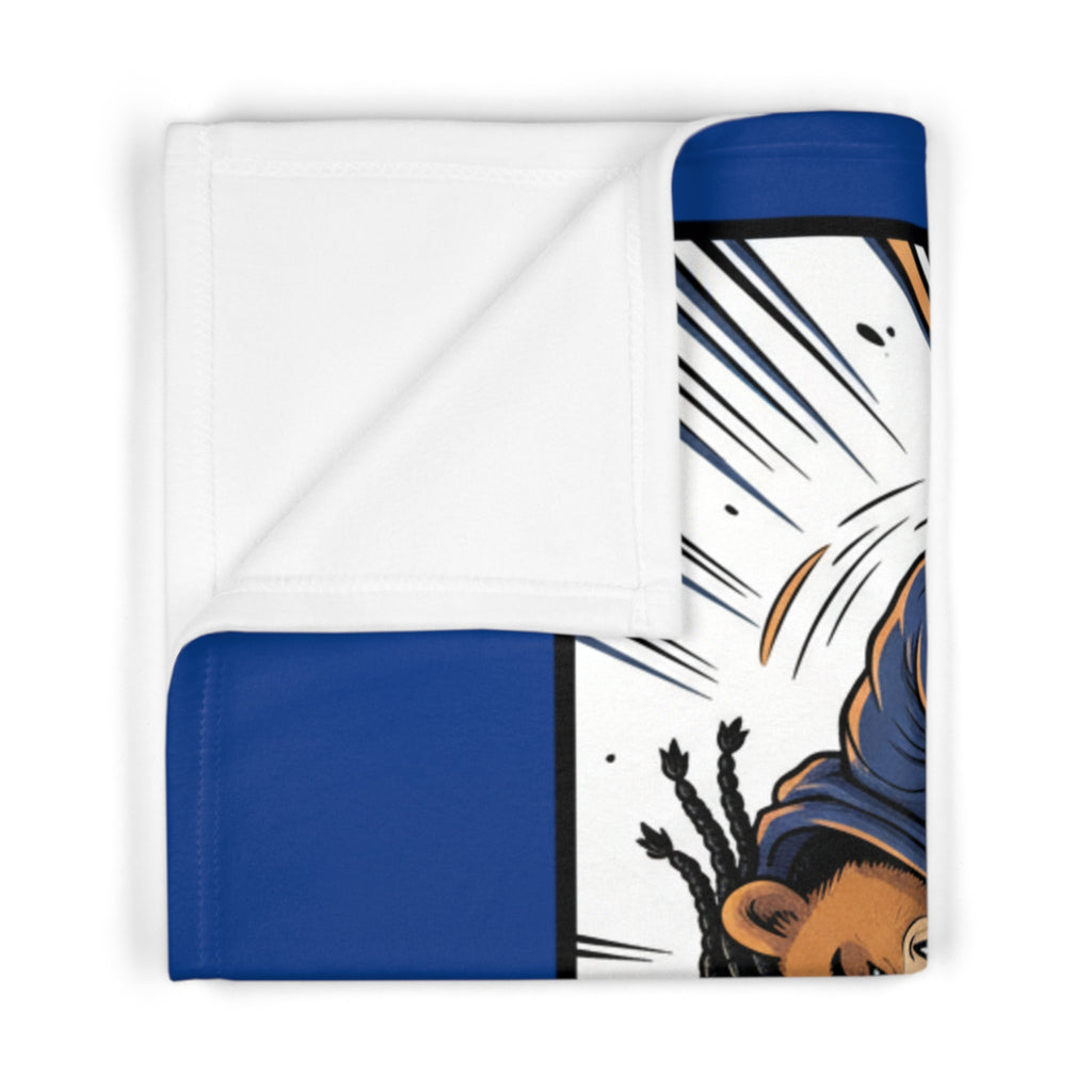 Chunka Bear BMX Baby Blanket – Soft Fleece Infant Throw l Yurap Designs