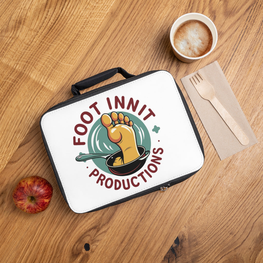 Lunch Bag — Foot Innit Productions Logo Insulated Lunch Box l Yurap Designs
