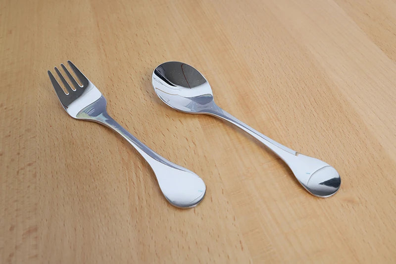 Kids Spoon and Fork Set Montessori Practical Life Material Children Dinner Utensils Basic Skill Learning Tools Early Educatiion