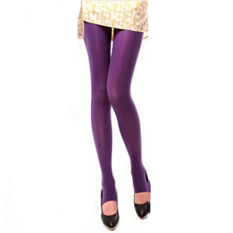 Sex Tights Multicolour Velvet Tight Women Stockings New Woman Candy Pantyhose Stirrup Trousers Tights Stovepipe