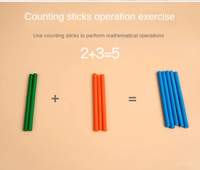 Montessori Math Toys For Children Kids Early Educational Toys Counting Wooden Sticker Kids Number Cognition Birthday Gift