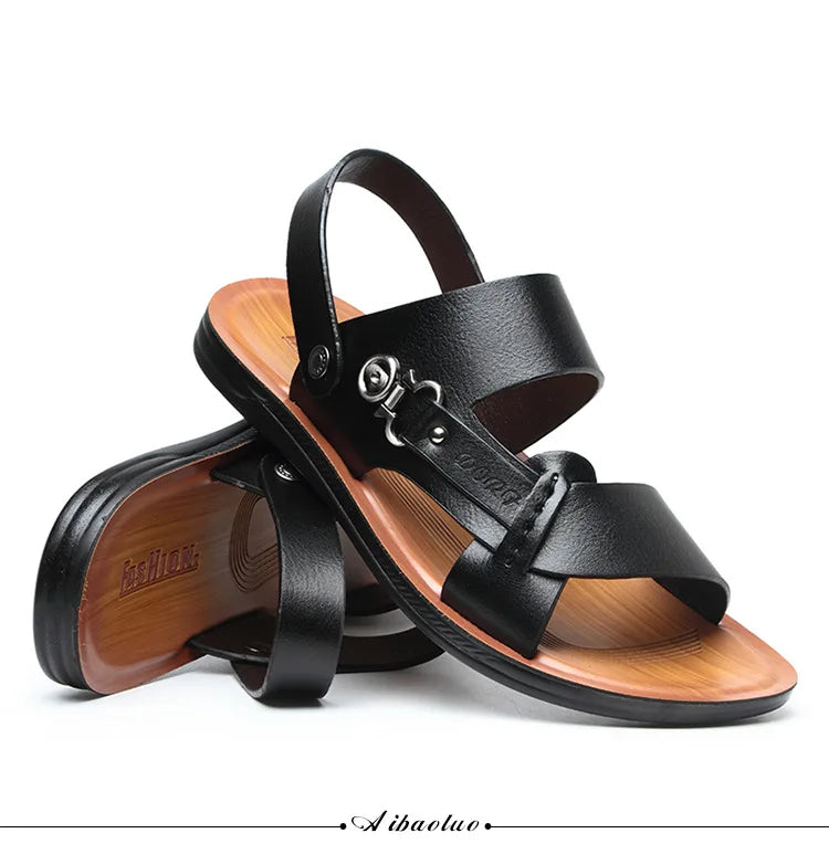 Men's Summer Men's Open-toed Sandals Fashion Trend Beach Shoes Slippers Men's Sandals Mens Sandals Summer Leather Sandals Shoes