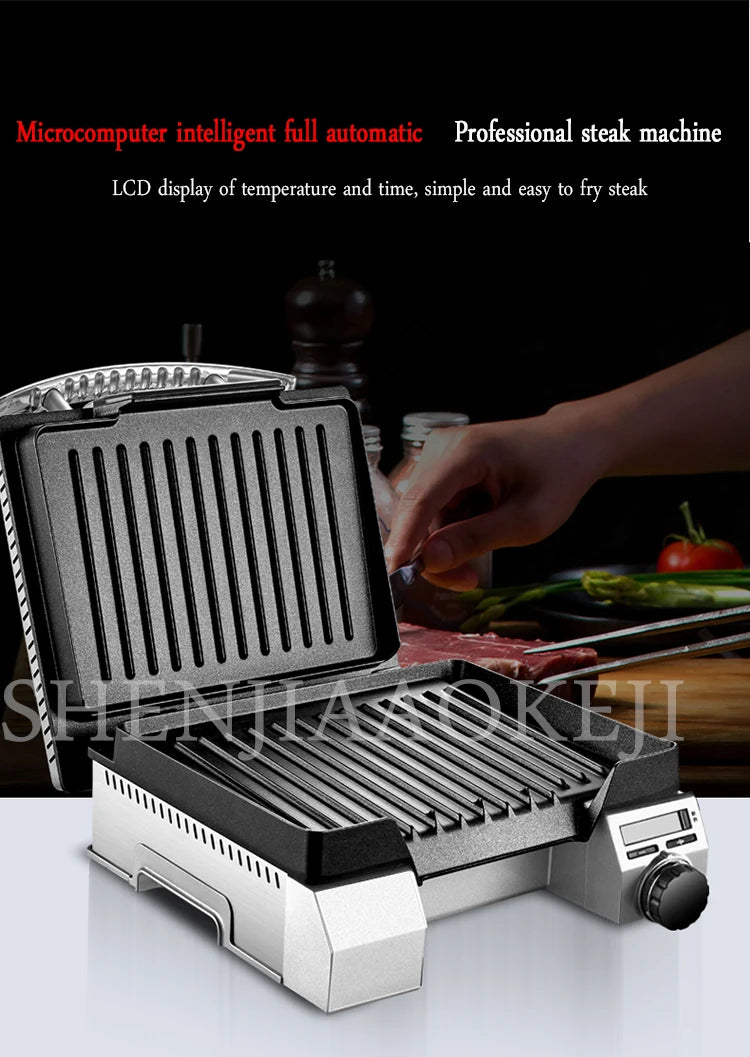 Electric Grill Fryer Steak Machine Commercial Household Electric Heating Fully Automatic Frying Pan Small Grill Beef Machine