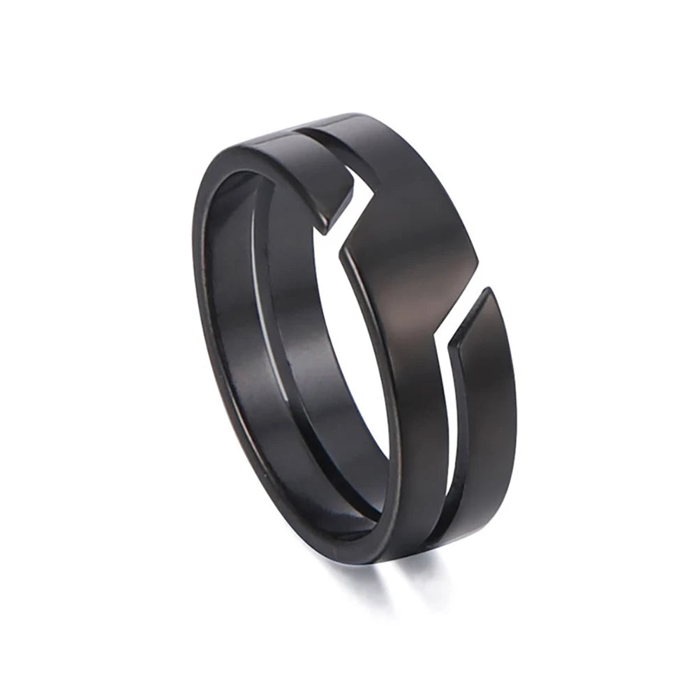 Skyrim Stainless Steel Ring for Men Women Black Minimalist Casual Finger Ring 2025 Couple Jewelry Wedding Gift for Lover