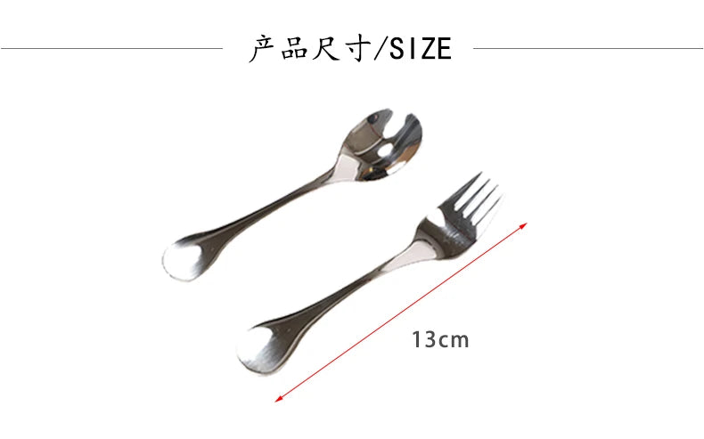 Kids Spoon and Fork Set Montessori Practical Life Material Children Dinner Utensils Basic Skill Learning Tools Early Educatiion