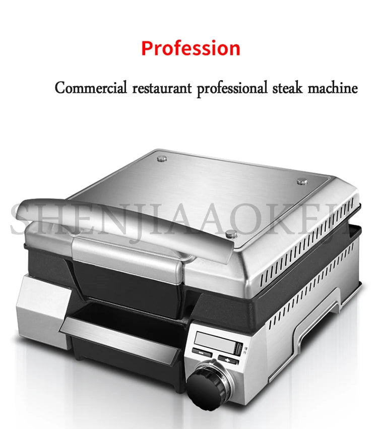 Electric Grill Fryer Steak Machine Commercial Household Electric Heating Fully Automatic Frying Pan Small Grill Beef Machine