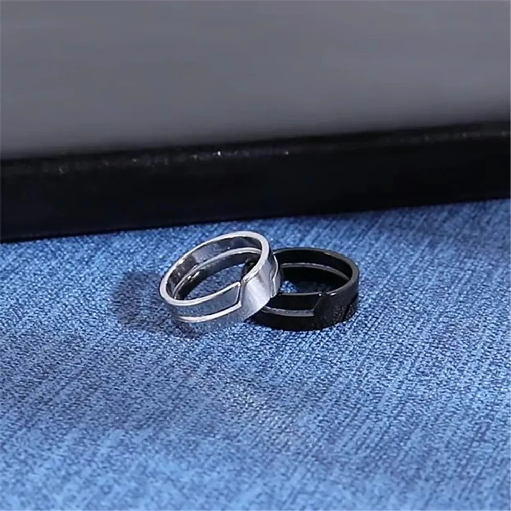 Skyrim Stainless Steel Ring for Men Women Black Minimalist Casual Finger Ring 2025 Couple Jewelry Wedding Gift for Lover