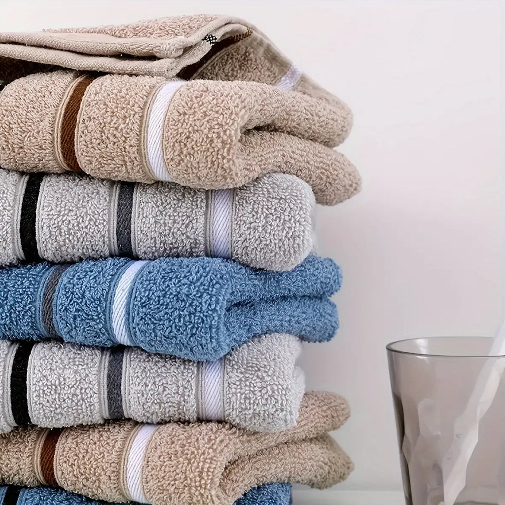 Plush Cotton Towel Set Various Colors Soft Absorbent Towels For Home Use Camping Ideal Gift for Adults And Youth