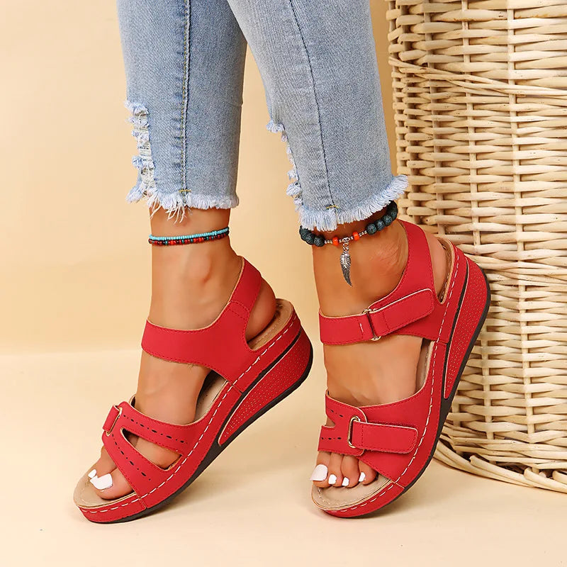 Summer Wedge Sandals for Women 2025 New Fashion Non Slip Beach Shoes Woman Lightweight Casual Platform Sandalias Mujer Plus Size