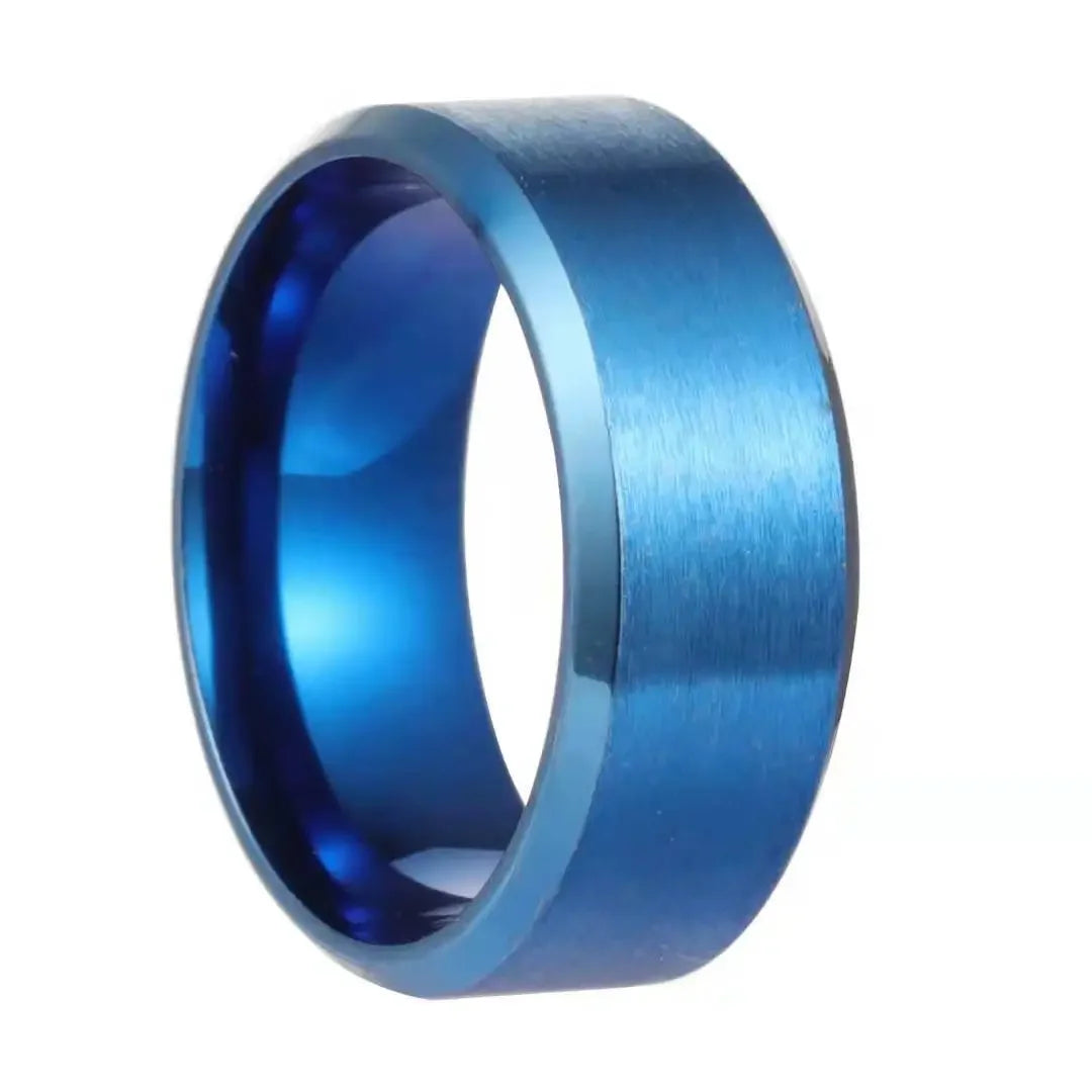 Charm Jewelry Ring for Men Women Stainless Steel Black Ring Wedding Engagement Band Quality Matte Male Jewelry