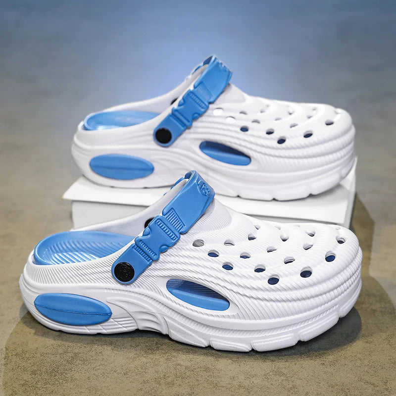 Mens Sandals Thick Bottom Slip Ons Fashion Slippers for Men Casual Clogs Man 2026 New Trendy Beach Shoes Comfortable Garden Shoe