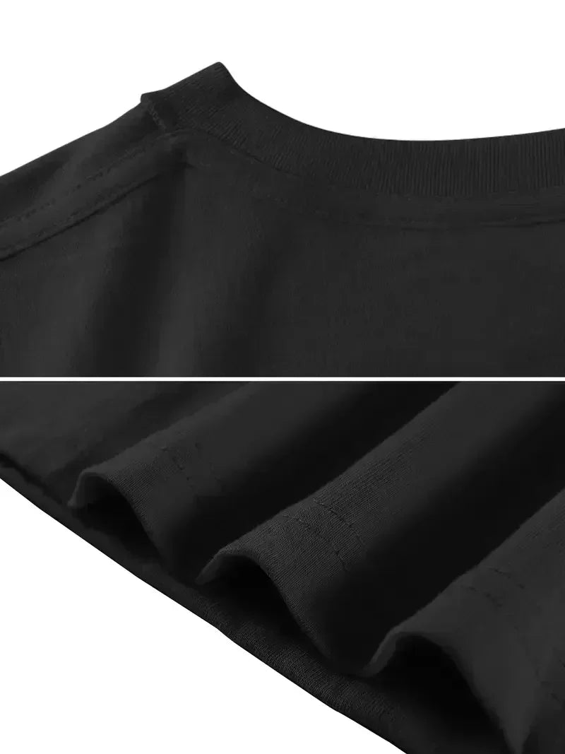 In 2025, The Latest Men's Pure Cotton T-shirt: 70% of People Are Stupid, Comfortable, Breathable, High-quality, Beach Travel