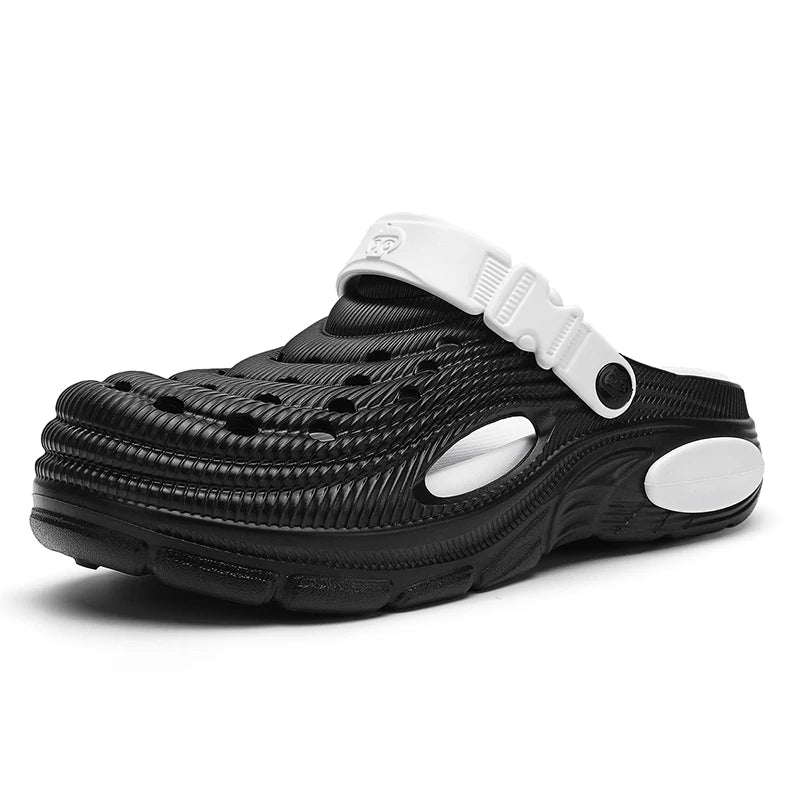 Mens Sandals Thick Bottom Slip Ons Fashion Slippers for Men Casual Clogs Man 2026 New Trendy Beach Shoes Comfortable Garden Shoe