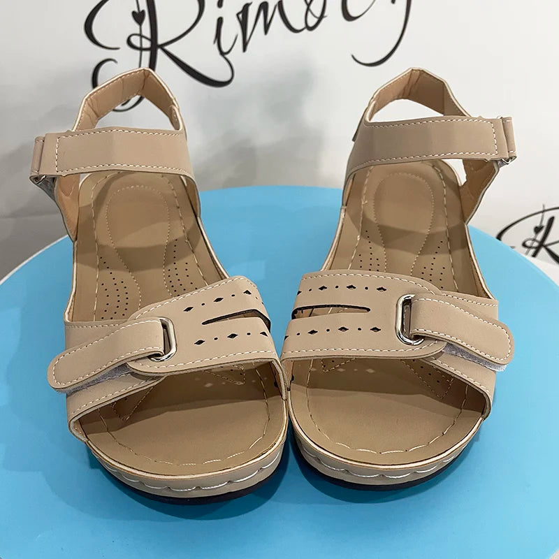 Summer Wedge Sandals for Women 2025 New Fashion Non Slip Beach Shoes Woman Lightweight Casual Platform Sandalias Mujer Plus Size