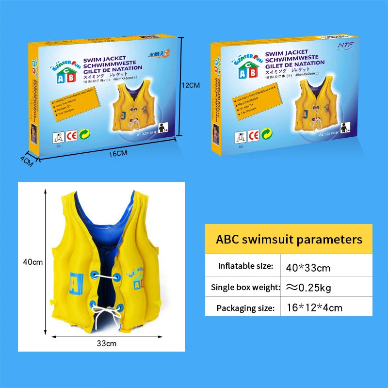 Childen Flotation Swimming Life Jacket Vest Boats Fishing Vest Swimming Drifting Vest