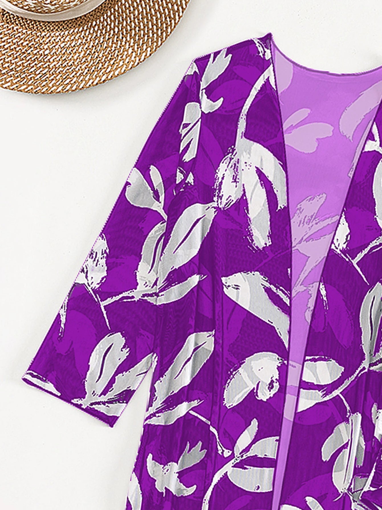 2023 Three Pieces Bikini Set Cover Up Swimwear Women Swimsuit Print Long Sleeve Push Up Bathing Suit Beachwear Swimming Biquini