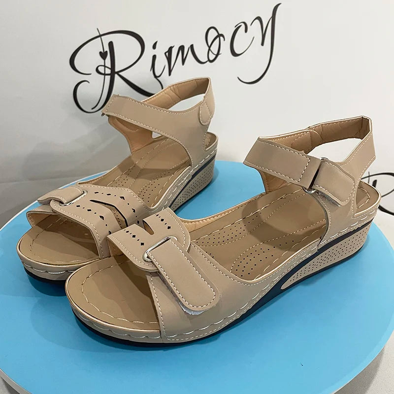 Summer Wedge Sandals for Women 2025 New Fashion Non Slip Beach Shoes Woman Lightweight Casual Platform Sandalias Mujer Plus Size