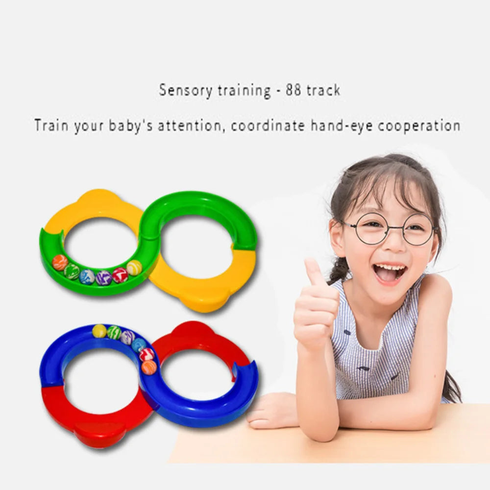 Fun Montessori kid  toy Track motion Ball Sense Training Equipment Toys To Develop Patience Training Children Toys Birthday gift