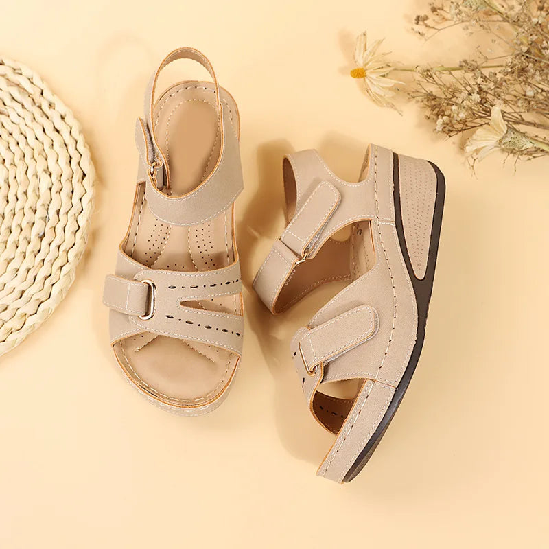 Summer Wedge Sandals for Women 2025 New Fashion Non Slip Beach Shoes Woman Lightweight Casual Platform Sandalias Mujer Plus Size