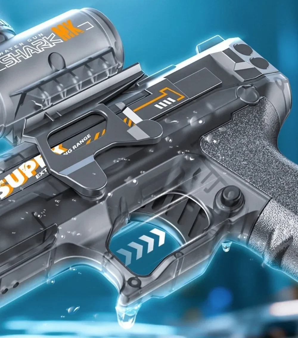Powerful Electric Water Gun Full Continuous Shooting with Sensor Led Lights Outdoor Beach Water Battle Game for Children