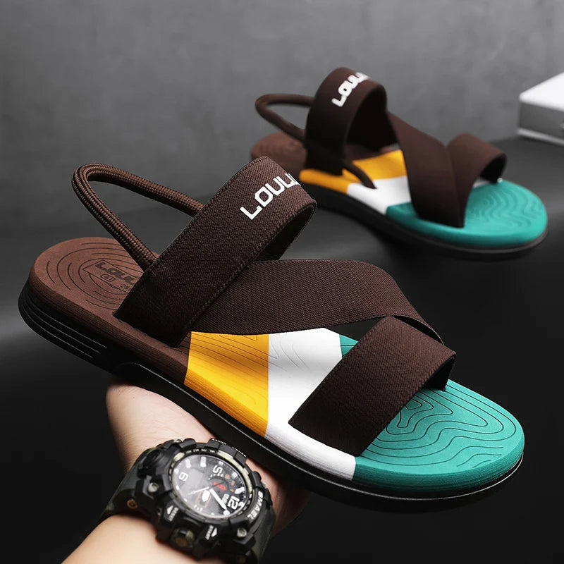Men's Sandals for Summer, Non-Slip and Wear-Resistant, Dual-Purpose Slippers, Beach Sandals, Slippers