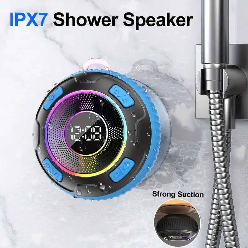 2026 Wireless Speaker S5 IPX7 Waterproof ENC Speakers IPX7 Waterproof Built-in Mic 10 hours Bluetooth Shower Speakers subwoofer