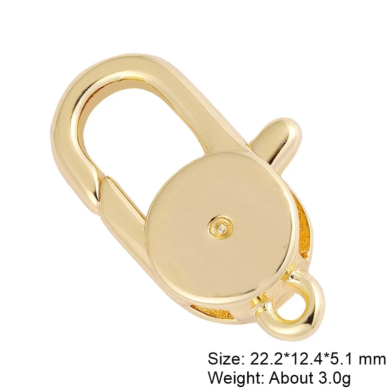 Juya 18K Gold Silver Plated Decoration Accessories Fastener Closure Pearls Clasps Lock For DIY Needlework Beads Jewelry Making