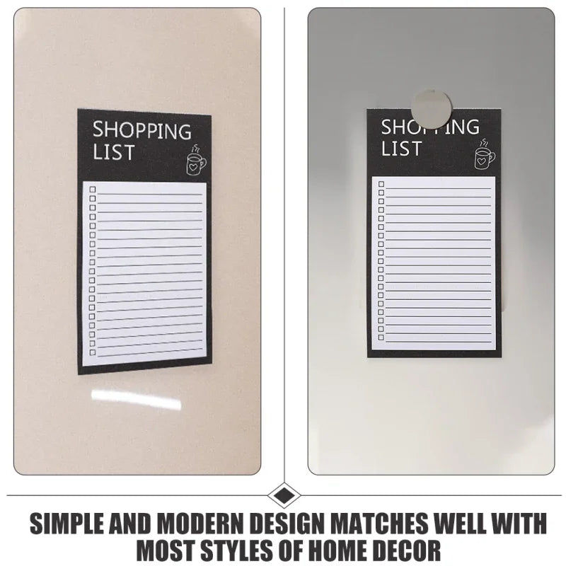 Magnetic Fridge Message Board，Portable Memo Board Sticky Notes Tearable Magnet ，Home Kitchen Shopping List Office Memo Planner