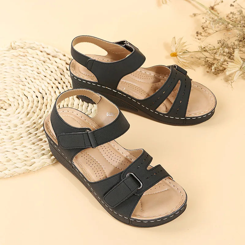 Summer Wedge Sandals for Women 2025 New Fashion Non Slip Beach Shoes Woman Lightweight Casual Platform Sandalias Mujer Plus Size