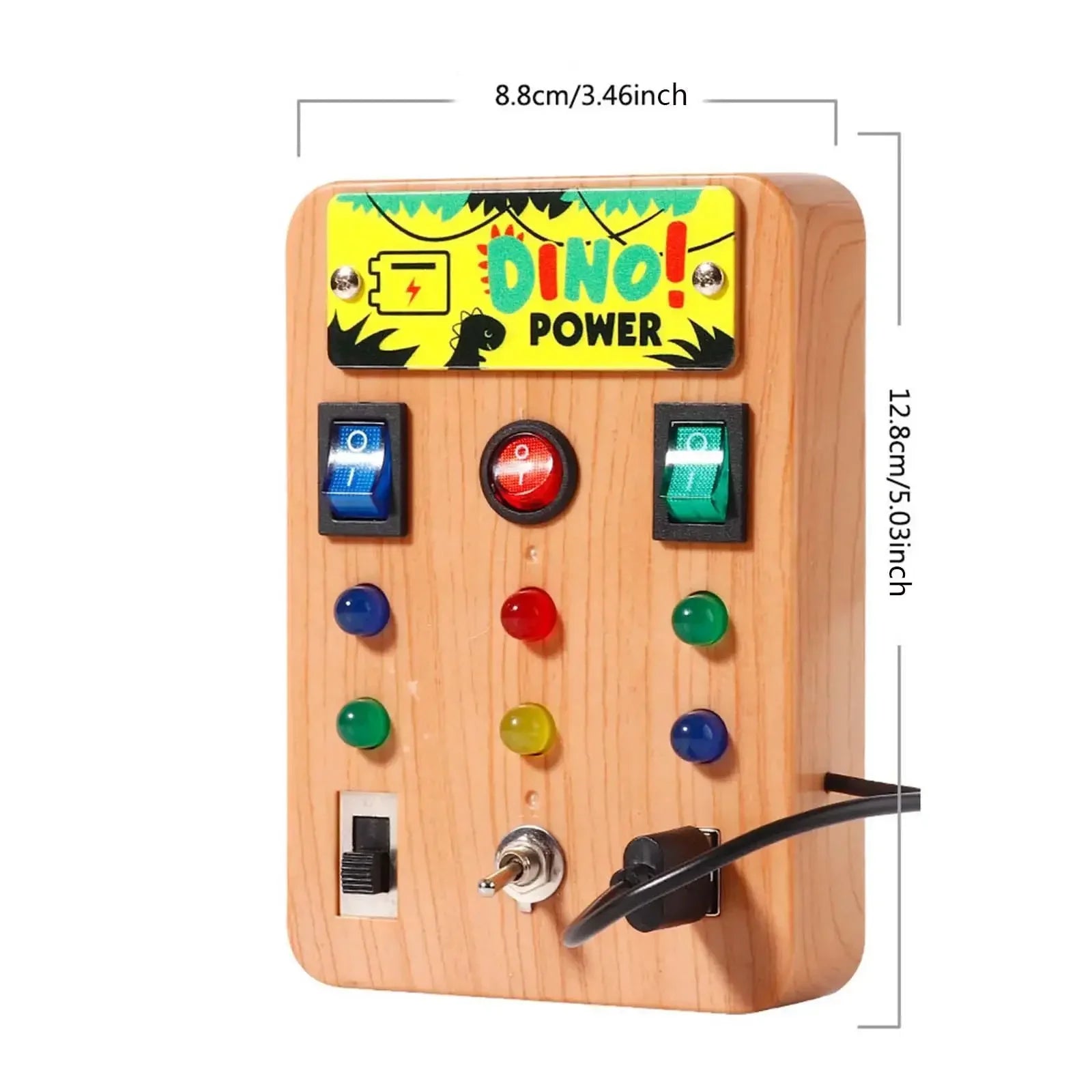 Children's Montessori LED light busy board simulation switch power board light button intelligence early education learning toys