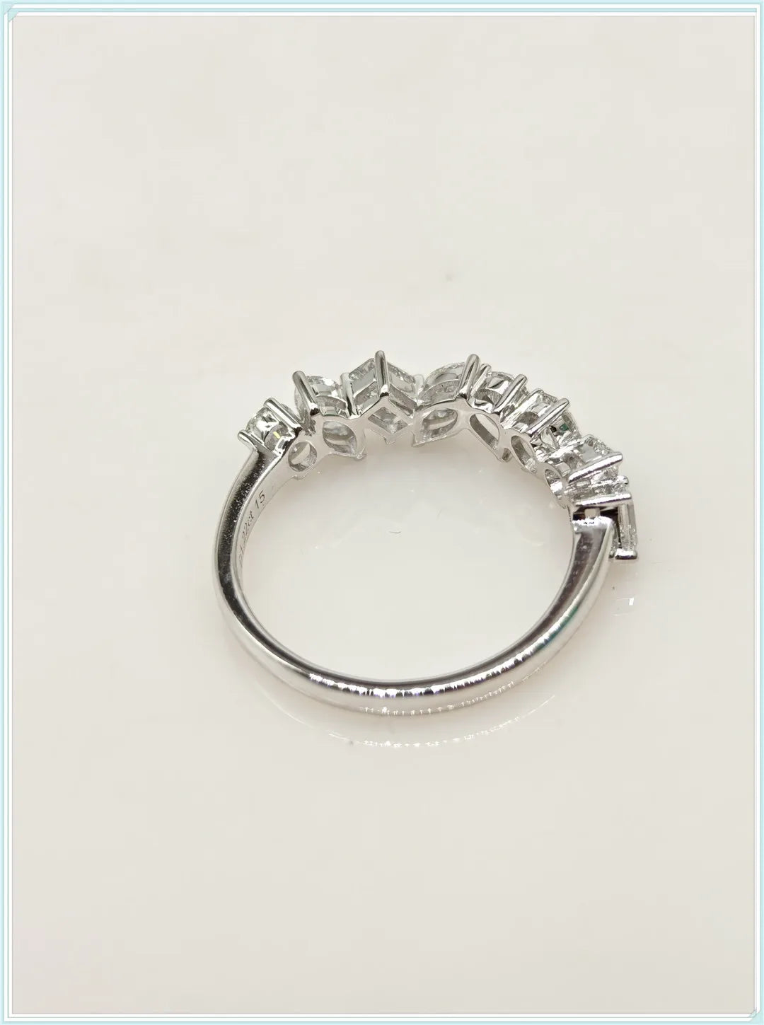 18K Gold Ring Grow Diamond CVD Lab Grow Diamond HPHT shaped diamond row ring couples wedding ring Female factory wholesale
