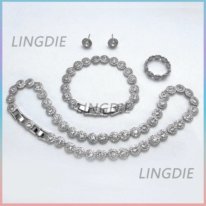 2025 EU high quality jewelry set exquisite luxury wedding jewelry simple and elegant jewelry set