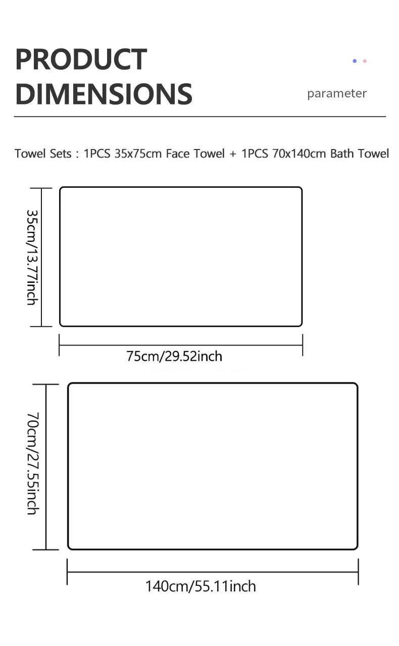 New Home Soft and Comfortable Bath Towels for Men and Women, Absorbent and Comfortable Couple's Large Towels, Wrapping Towels