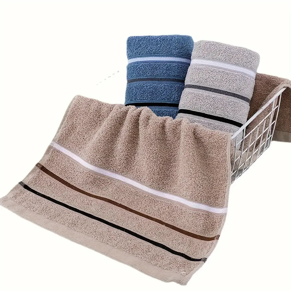 Plush Cotton Towel Set Various Colors Soft Absorbent Towels For Home Use Camping Ideal Gift for Adults And Youth
